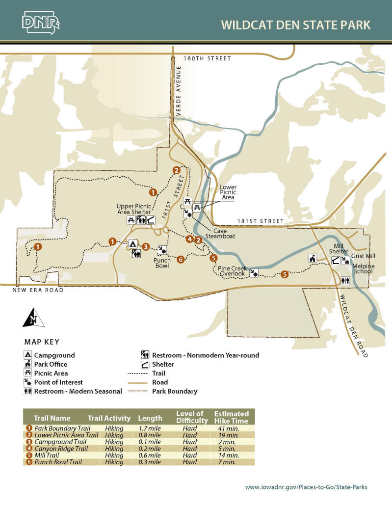 A map of how to get to Pine Creek